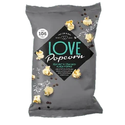 Sea Salt and Cracked Black Pepper Popcorn